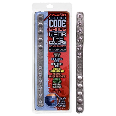 Falcon Leather Code Band Cock Ring - Cock Rings