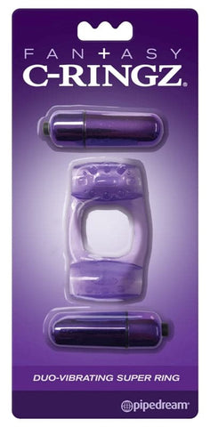 Fantasy C-Ringz Duo-Vibrating Super Ring - Cock Rings