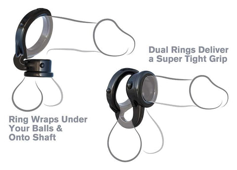 Pipedream Fantasy C-Ringz Ironman Duo Stretchy Cock Ring - Cock Rings