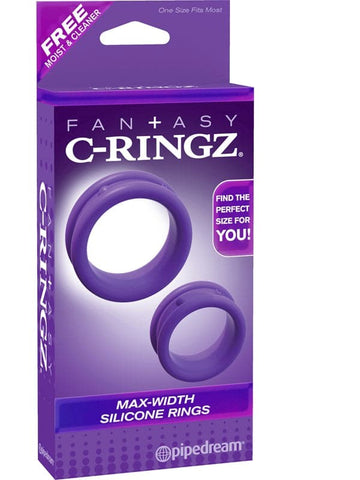 Fantasy C-Ringz Max Width Silicone Rings - Cock Rings