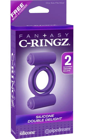 Pipedream Fantasy C-Ringz Silicone Double Delight Cock Ring - Cock Rings