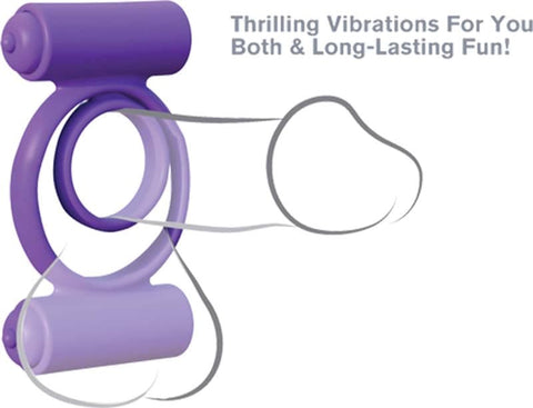 Pipedream Fantasy C-Ringz Silicone Double Delight Cock Ring - Cock Rings