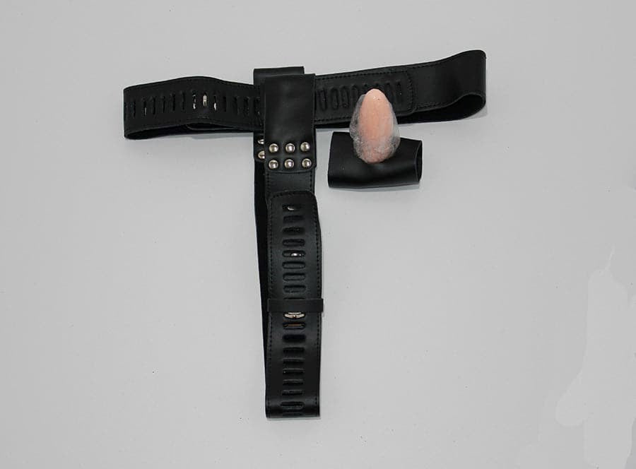 FetishWorks Leather Chastity Device - - Male Chastity