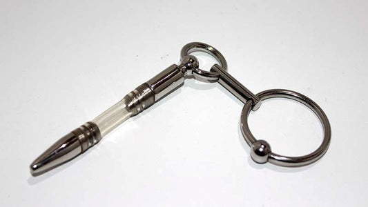 Flexible Penis Plug With Steel Glans Ring - Penis Plugs