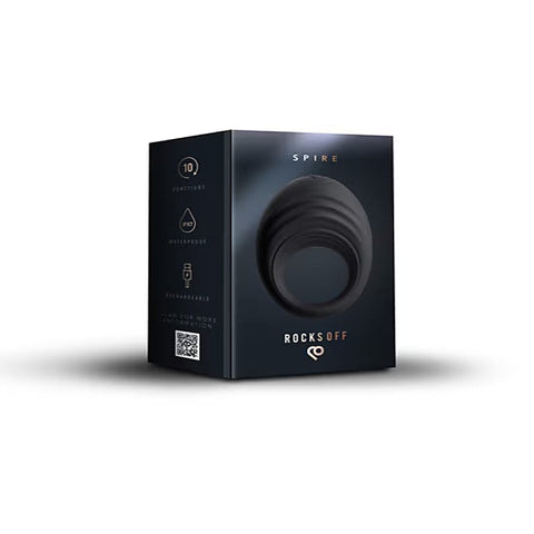 Spire Vibrating Liquid Silicone Cock Ring By Rocks Off - Vibrating Cock Rings