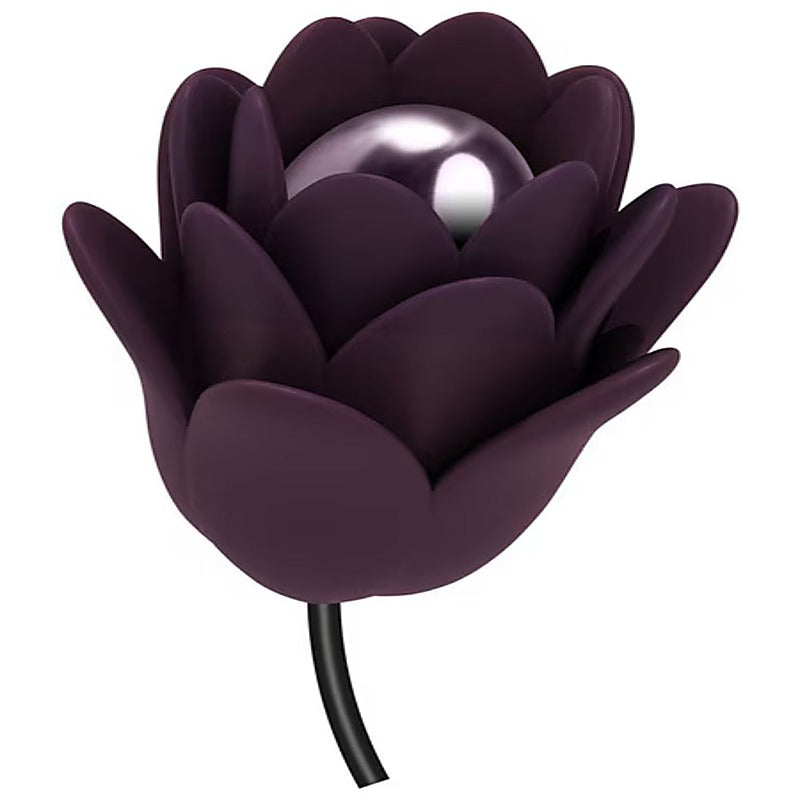 Zinnia Purple And Lilac Remote Control Bullet Vibrator - Personal Massagers