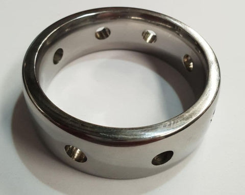 Hot & Cold Metal Cock Ring 15mm - Cock Rings