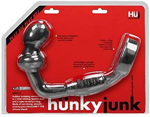 Hunkyjunk RIPPLE Dual-Stimulation Silicone Asslock - Cock Rings