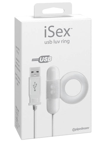 Pipedream iSex USB Luv Ring Vibrator - Ball and Cock Toys