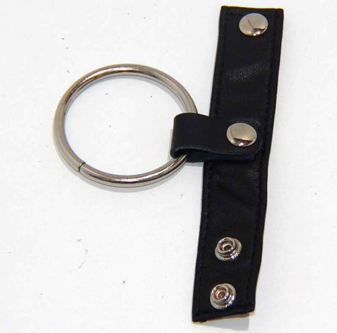JadeRope CockRing Leather and Metal - Cock Rings