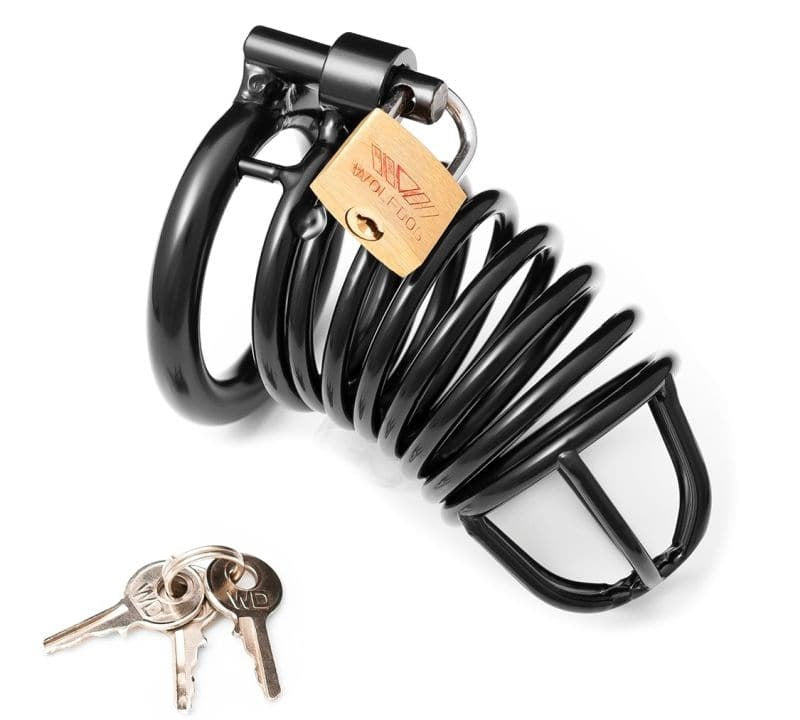 Jail House Cock Cage Black - - Male Chastity