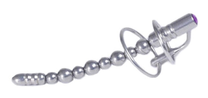 Jewel End Multi-Ball Steel Penis Plug - - Penis Plugs