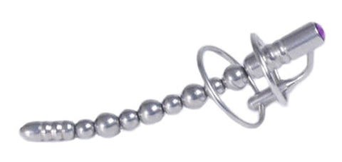 Jewel End Multi-Ball Steel Penis Plug - Penis Plugs