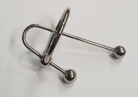 JustSteel Urethra Clip with Glans Ring - Penis Plugs