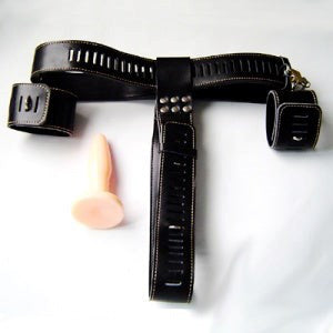 KinkStore Chastity Waist Harness with Butt Plug - Male Chastity