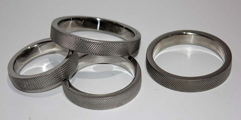 Knurled Surface Steel Cock Ring 10mm - Cock Rings