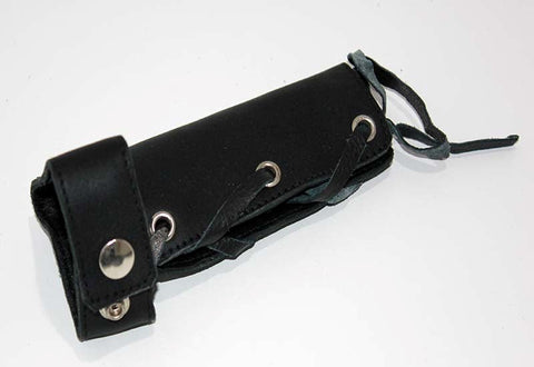 Lace Up Leather Cock Sheath - Cock Rings