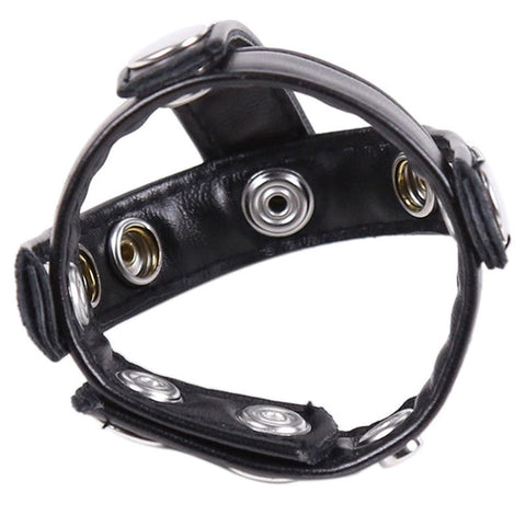 Leather Cock Ring & Ball Divider - Cock Rings