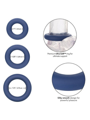 Link Up Ultra-Soft Elite Stretchy Cock Ring Set - Ball and Cock Toys