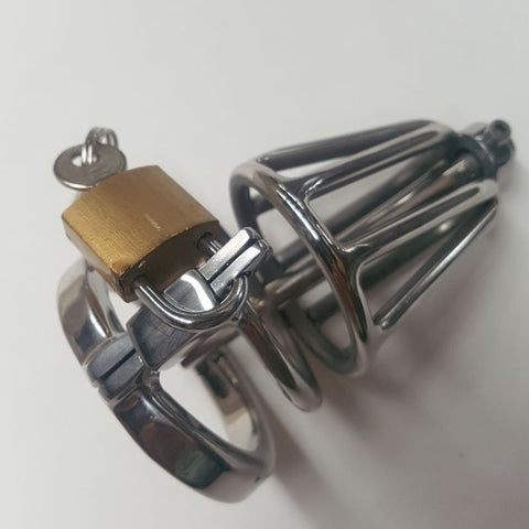 Locked Up Pee Thru Chastity Cage - Male Chastity