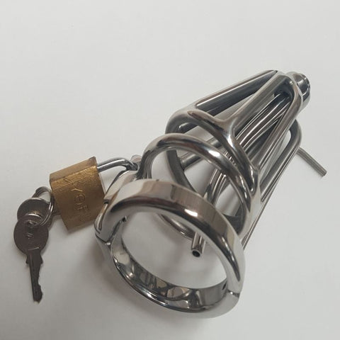 Locked Up Pee Thru Chastity Cage - Male Chastity