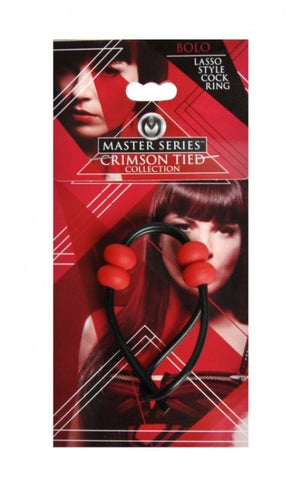 Master Series Crimson Tied Bolo Lasso Cock Ring - Cock Rings