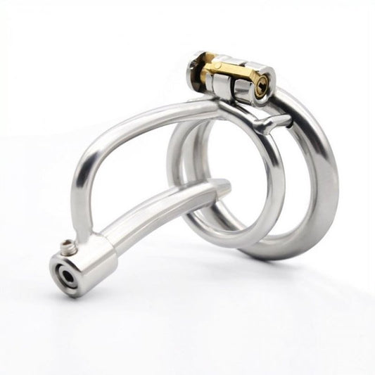 Metal Cum Thru Birdlock Cage - Male Chastity