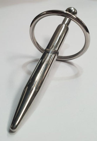 Neat Tube Cock Plug With Glans Ring & Ball - Penis Plugs
