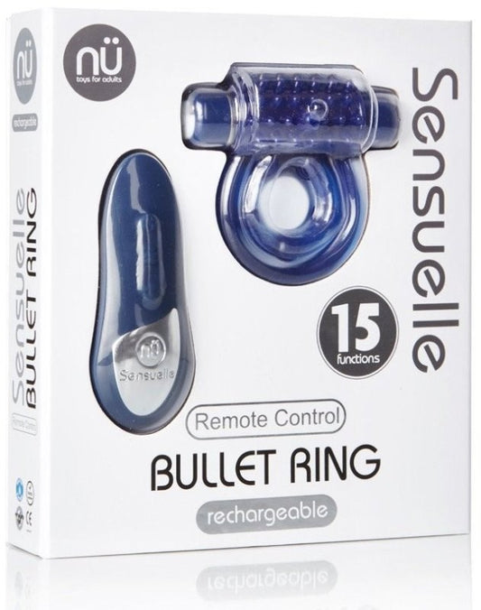 Nu Sensuelle Remote Control Bullet Ring - Cock Rings