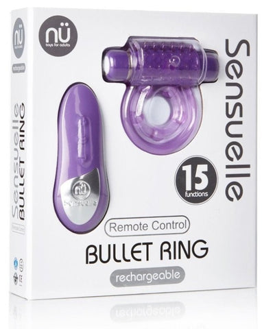 Nu Sensuelle Remote Control Bullet Ring - Cock Rings