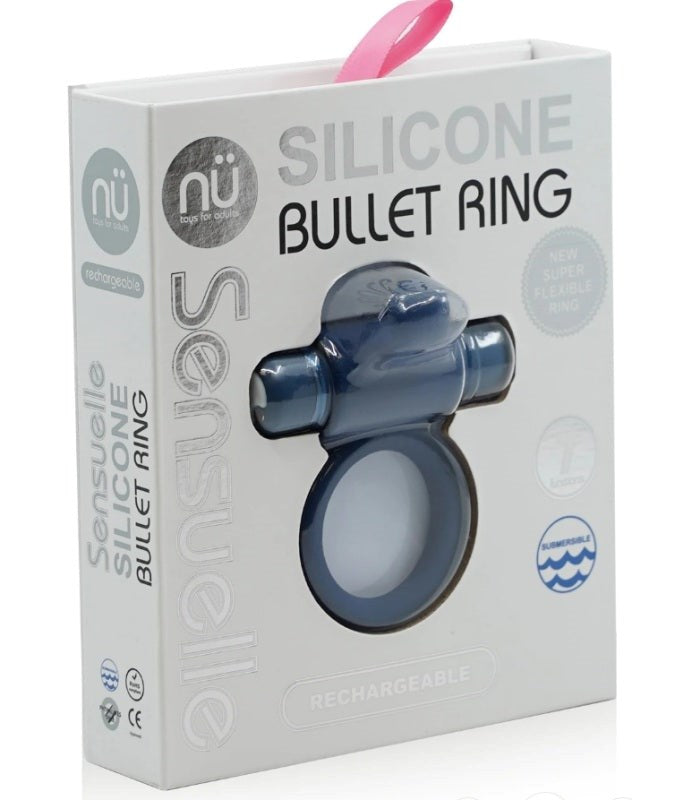 Nu Sensuelle Silicone Bullet Ring - - Cock Rings