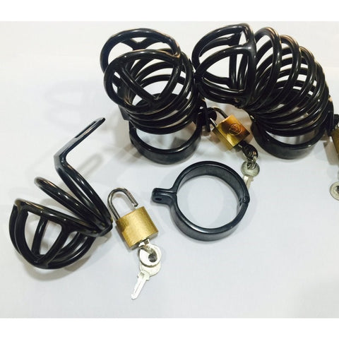 Nugatory Cock Cage Black Metal - Male Chastity