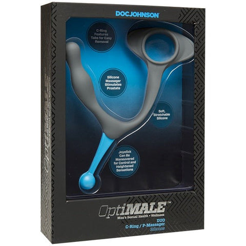 Optimale Duo C-Ring (35mm) and P-Massager - Cock Rings