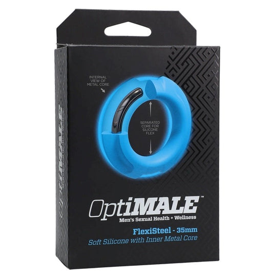 Optimale FlexiSteel Cock Ring 35mm - Steel Cock Rings