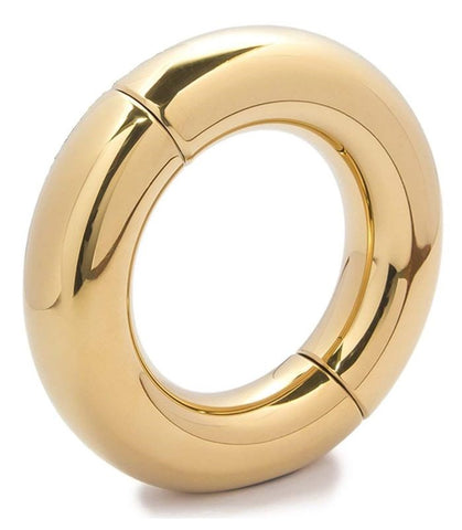 Oval Ball Metal Stretcher Gold - Ball and Cock Toys