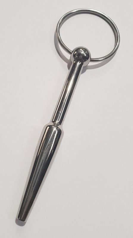 Oxballs Steel Cum Thru Penis Plug with Ring - Penis Plugs