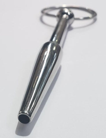 Oxballs Steel Cum Thru Penis Plug with Ring - Penis Plugs