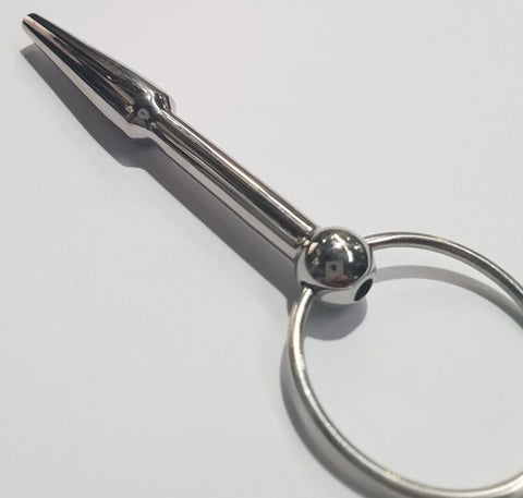 Oxballs Steel Cum Thru Penis Plug with Ring - Penis Plugs