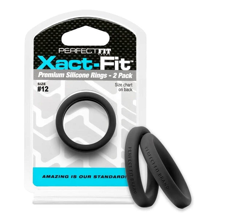 Perfect Fit Xact-Fit Rings 2 Pack - - Ball and Cock Toys