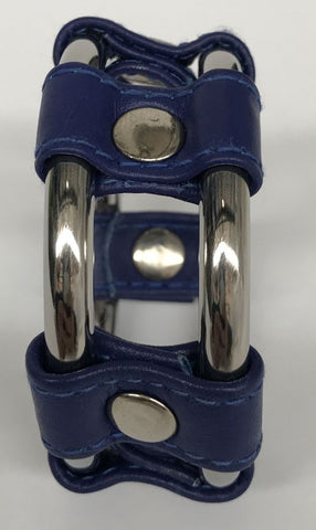 Plaintube Steel Double Cock Ring in Purple - Cock Rings