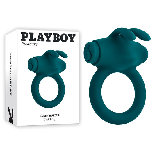 Playboy Pleasure Bunny Buzzer Vibrating Cock Ring - Vibrating Cock Rings