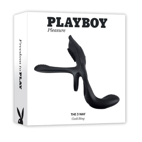 Playboy Pleasure The 3 Way Vibrating Mens Dick Ring - Vibrating Cock Rings