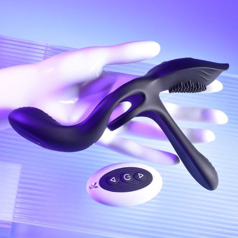 Playboy Pleasure The 3 Way Vibrating Mens Dick Ring - Vibrating Cock Rings