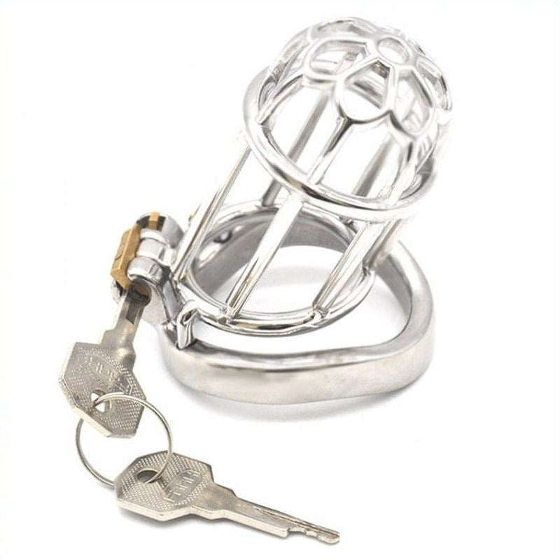 Plum Blossom Bend Ring Chastity Device - - Male Chastity