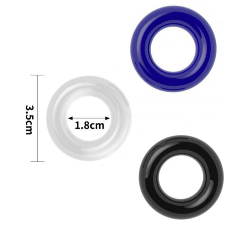 Power Plus Triple Donut Ring Set - Cock Rings