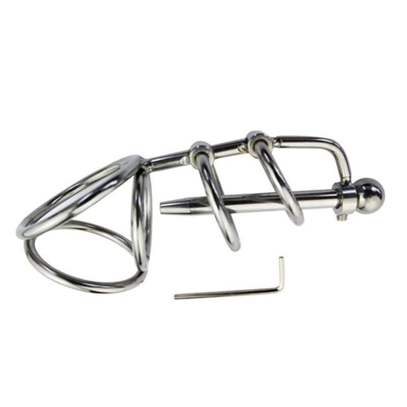 Putin Male Chastity Device With Urethral Tube - - Male Chastity