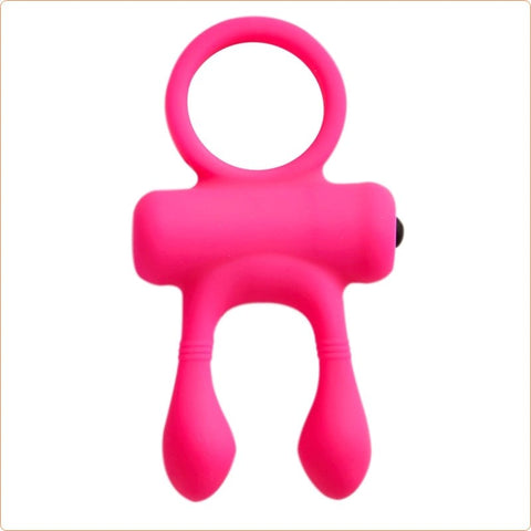 Rabbit Silicone Cockring - Ball and Cock Toys
