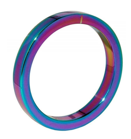 Rainbow Cock Ring Steel 6MM - Cock Rings