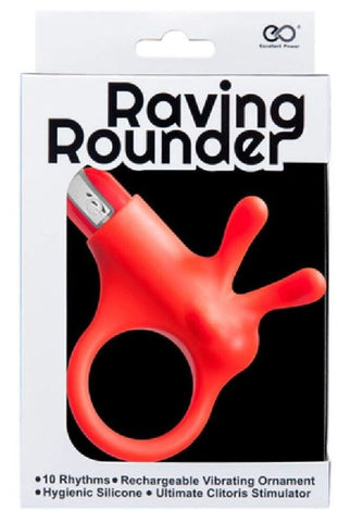 Raving Rounder Rechargeable Cock Ring - Ball and Cock Toys