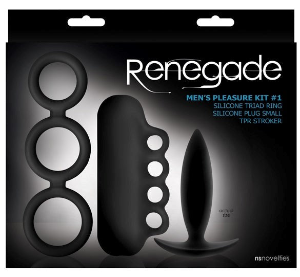 Renegade Mens Pleasure Kit No.1 Black - - Sex Kits